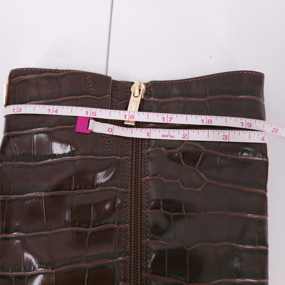 Guess Wayla Dark Brown Knee High Tall Pointed Toe Stiletto Boots Womens Size 8 M - Picture 12 of 15